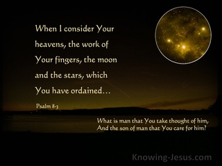 Psalm 8:3 When I Consider The Heavens (yellow)